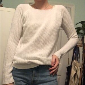𝅺PROPAGANDA White Waffle Pullover Sweater